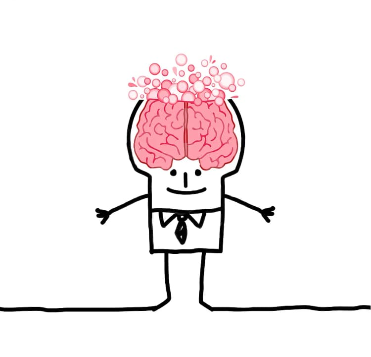 Stick figure with mind blown expression