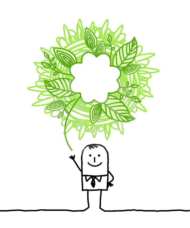 Stick figure excited about signing up